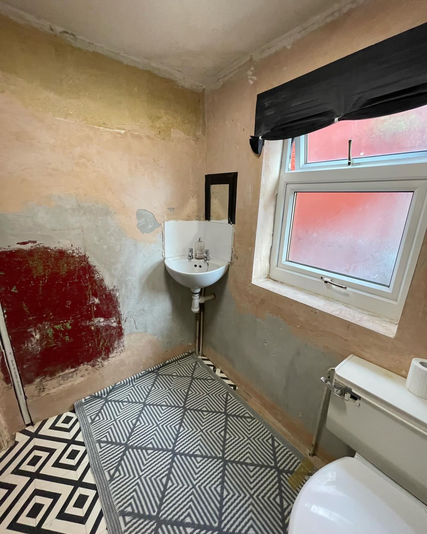 Before: bathroom prior to renovation