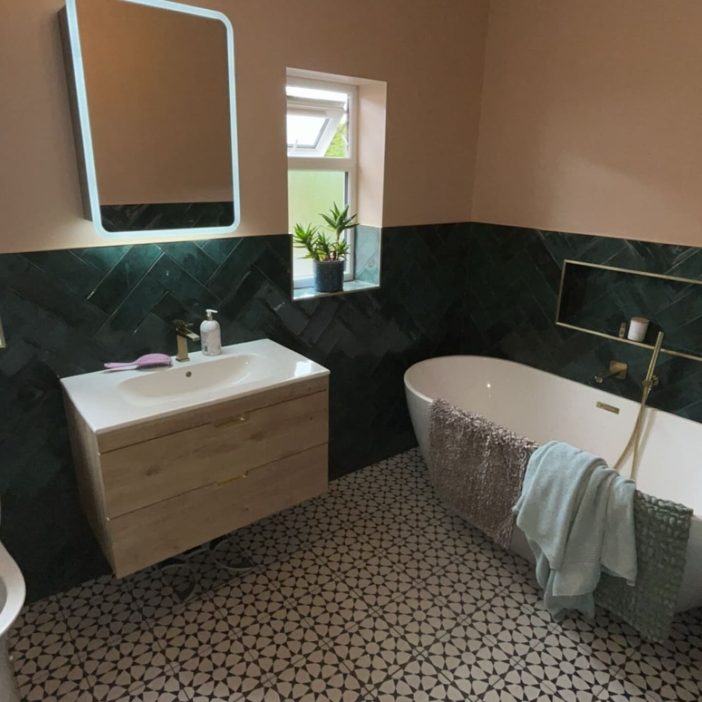 After: completed bathroom renovation